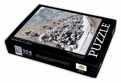 Gaslights in a Row 504 piece puzzle