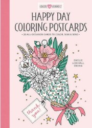 Happy Day Coloring Postcards