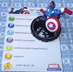 Heroclix Avengers 060 Cap and Bucky