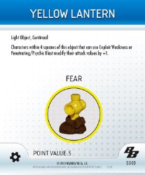 Heroclix Brave and the Bold S003 Yellow Lantern