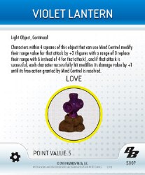 Heroclix Brave and the Bold S007 Violet Lantern