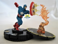 Heroclix Black Panther & the Illuminati 043 Captain America and s002 Time Gem