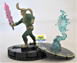 Heroclix Black Panther & the Illuminati 054 Loki and s006 Mind Gem