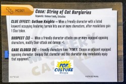 Heroclix Batman Team Up Mystery Card MC001 String of Cat Burglaries