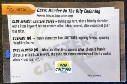 Heroclix Batman Team Up Mystery Card MC006 Murder in City Enduring