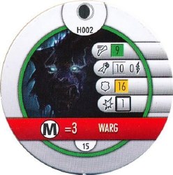 Heroclix Hobbit Unexpected Journey H002 Warg