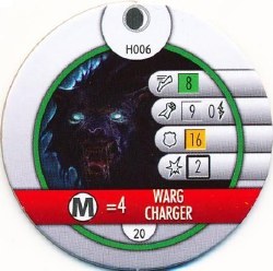 Heroclix Hobbit Unexpected Journey H006 Warg Charger