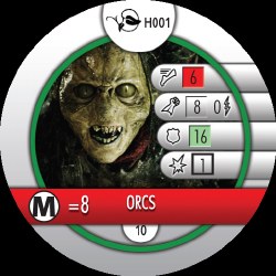 Heroclix Lord of the Rings H001 Orcs