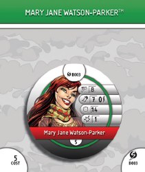 Heroclix Sinister B003 Mary Jane Watson Parker Bystander Token