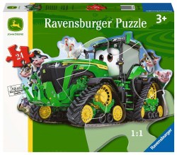 John Deere Tractor Shaped 24-piece Puzzle