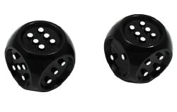 Jumbo Tactile Dice Bk/Wh