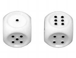 Jumbo Tactile Dice Wh/Bk