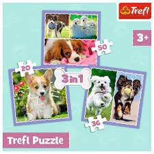 Lovely Dogs 3 in 1 Puzzle