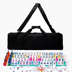 Mah Jongg in Canvas Bag - Pink