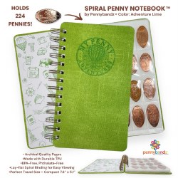 Pennybandz Spiral Notebook: Lime