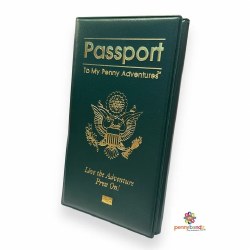 PennyBookz Passport: forest Green