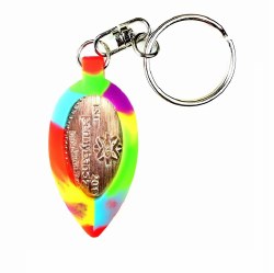 PennyBandz Keychain: Groovy Tie Dye