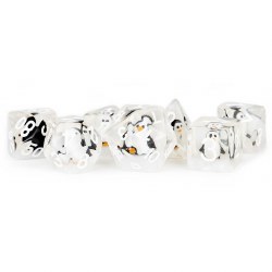 Poly Dice 7-Set: 16mm Penguin