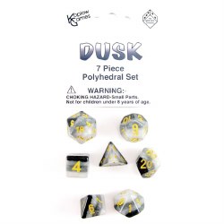 Polyhedral 7-Die Set: Dusk