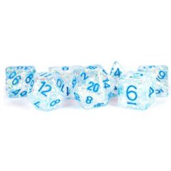 Polyhedral 7-die set: Flash Clear