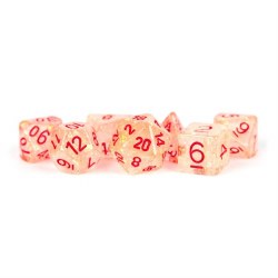 Polyhedral 7-die set: Flash Red