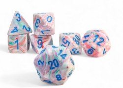 Dice Set 7 Mega Festive Pop Art