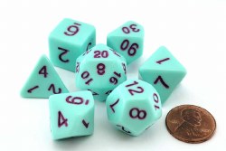 Polyhedral 7-Die Set: Mint