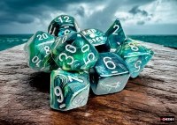 Lab Dice 7 Set Lustrous Neptune/Grey