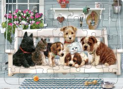 Porch Swing Buddies 35 Piece Puzzle