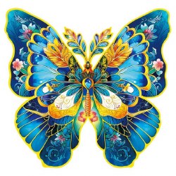 Morpho Helena - Wooden Butterfly Puzzle