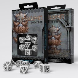 Qworkshop Dwarven Grey and Black Dice Set