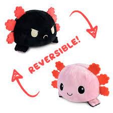 Reversible Axolotl Plush - Pink and Balck