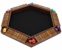 Shut The Box: 6-Player - Walnut
