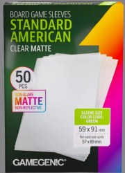 Gamegenic 50 Standard American Matte Card Sleeves