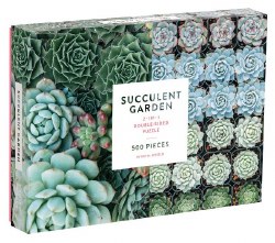 Succulent Garden Double Sided Jigsaw Puzzle