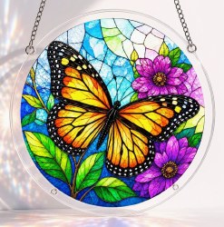 Suncatcher Jigsaw Puzzle: Monarch Butterfly