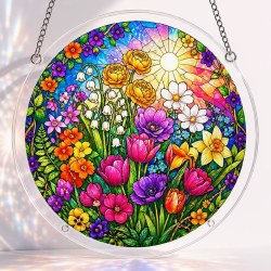 Suncatcher Jigsaw Puzzle: Spring Garden