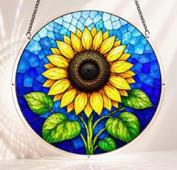 Suncatcher Jigsaw Puzzle: Golden Sunflower