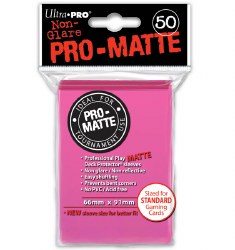 Ultra Pro Sleeves: 50 Pro-Matte Bright Pink
