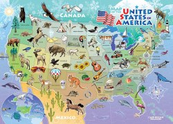 USA Map 35 Piece Tray Puzzle