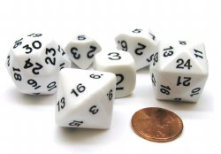 Who Knew? Dice Set: White