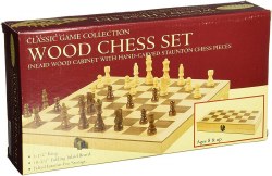 Chess: 10.5" Folding Wooden Set