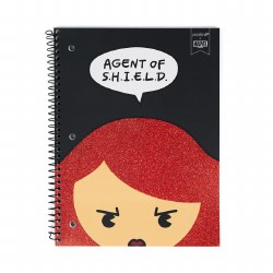 Yoobi Spiral Notebook: Black Widow