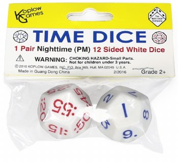 Time Dice White PM