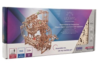 UGears: Marble Run - Stepped Hoist