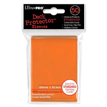 Ultra Pro Sleeves: 50 Orange