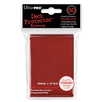 Ultra Pro Sleeves: 50 Red