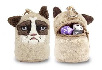 Mini Dice and Token Pouch: Grumpy Cat