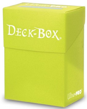 Ultra Pro Plastic Deck Box - Bright Yellow