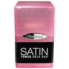 Ultra Pro Satin Tower Deck Box- Glitter Pink